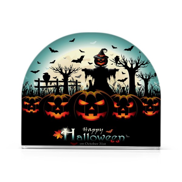 Qilmy Halloween Scary Pumpkin Napkin Holder for Tables - Modern