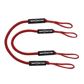 Extreme Max 3006.2714 BoatTector Bungee Dock Line Value 2-Pack - 5', Red