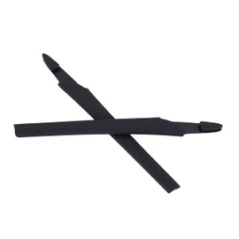 NicelyFit Replacement Temple Ear Socks for Oakley Crosslink Eyeglass Glass Frames (Black-2 Pairs)