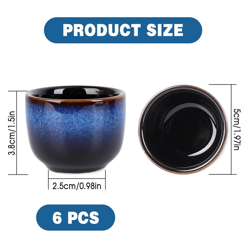 VHUTOU Pack of 6 Egg Cups, Egg Cups, Camping Egg