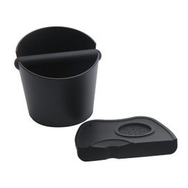 IAOSEN - Caja grande de silicona para café expreso de 6.3 pulgadas, accesorios para máquina de café expreso, juego de 2 con barra extraíble y base antideslizante para el hogar, oficina, barista,