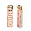 Rhinestone Bling Lighter Luxury Torch Refillable Windproof Elegant Evening Party