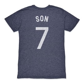 Tottenham Hotspur Son Heung-min Premium Triblend Slub Tee - Navy (US, Alpha, Large, Regular, Regular)