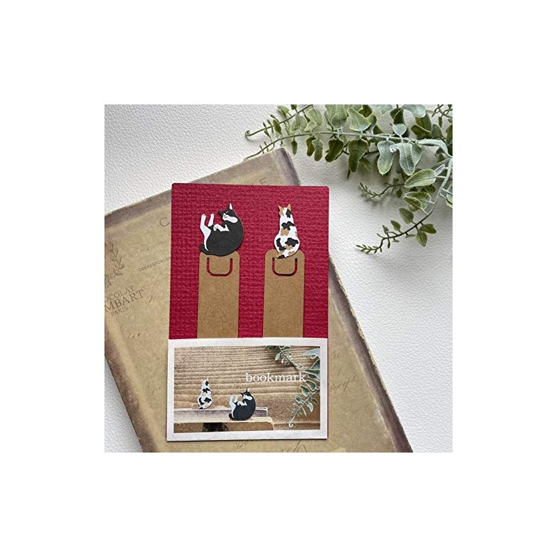 paper bookmark (cat)
