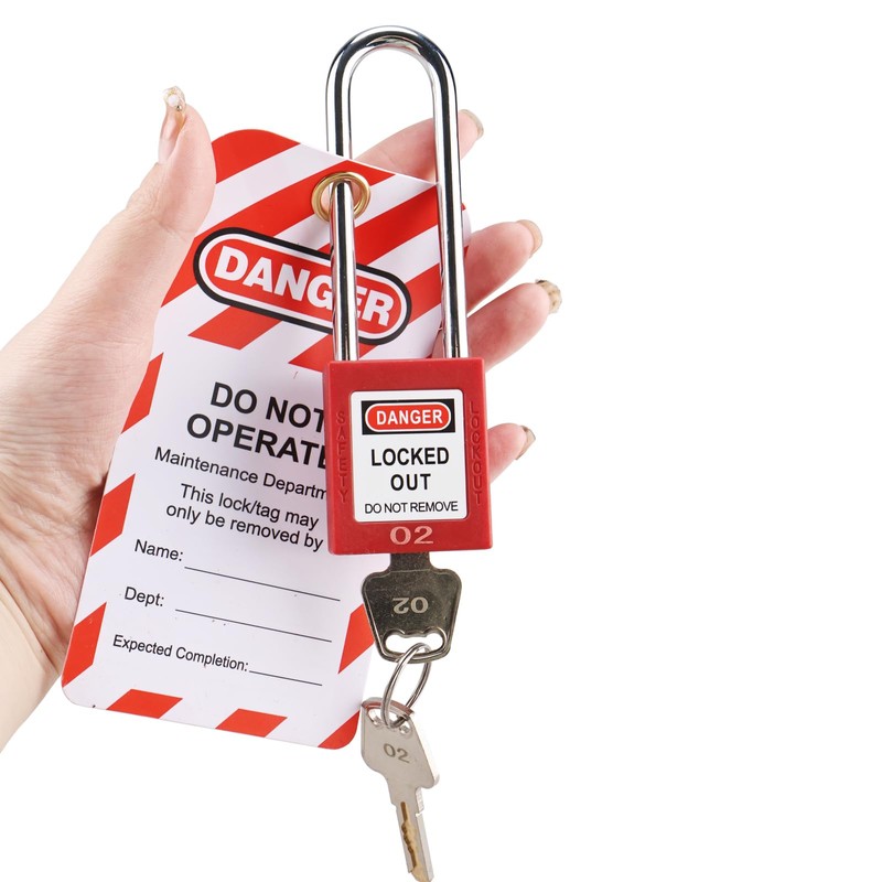 RealPlus Lockout Tagout Locks Set - 2 Red Lockout Locks