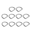 10pcs 316 Stainless Steel D Ring Semi Circular Welded D
