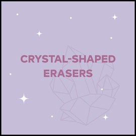 Creativity Crystals: 5 Translucent Erasers