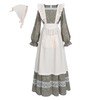 LTAKK Colonial Dress Women Pioneer Costume Prairie Pilgrim Dresses with