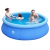 Inflatable Top Ring Swimming Pools for Adults Outdoor Easy to