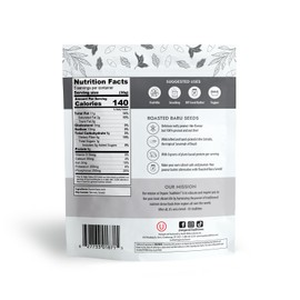 Natural Traditions Roasted Baru Seeds, Baru Nuts - 5.3oz Resealable Bag - 100% Nut Free