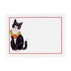Caspari Caroling Cat Self-Adhesive Labels - 36 Count