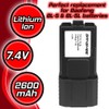 2X 7.4V 2600mAh Li-ion Extended Battery for Baofeng BL-5L, BF-F8HP,