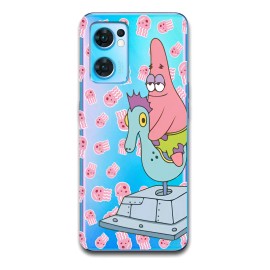 Funda Transparente Bob Esponja 5 Para Oppo Todos