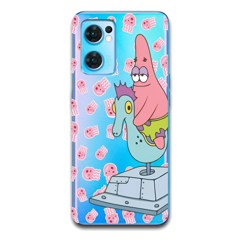 Funda Transparente Bob Esponja 5 Para Oppo Todos