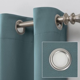 Sun Zero Soho 2-pack Blackout Energy Efficient Grommet Curtain Panel Pair, 54" x 96", Mineral