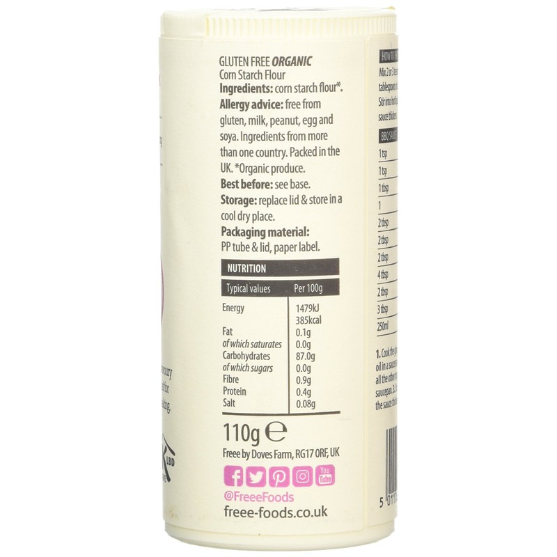 Doves Farm Organic Corn Flour, 110 g