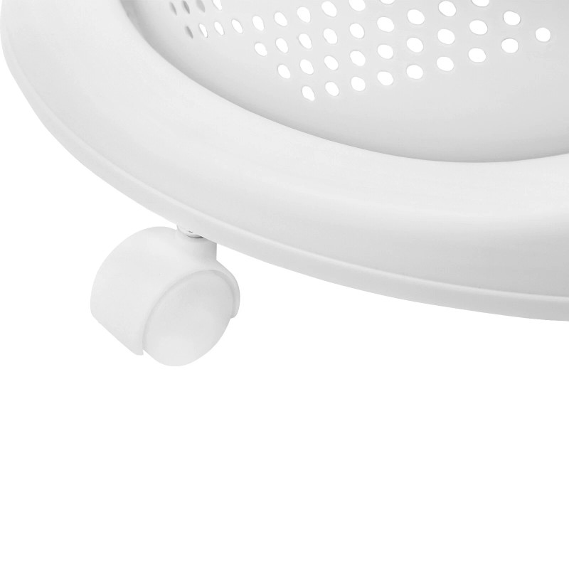 3 Layer Kitchen Storage Cart Rotating Basket Shelves Rack Vegetable