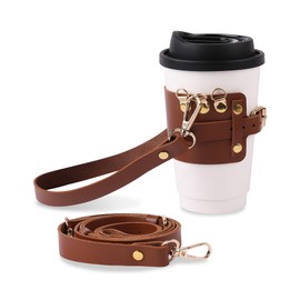 Drink Holder, Cup Holder, Convenience Store Coffee Holder, Carry Handbag, Suitcase Drink Holder, Carry (Brown)