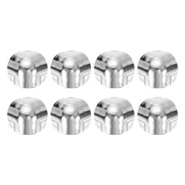sourcing map 8 Pcs Decorative Box Corner Cover, 26mm Metal Edge Guard, Furniture Corner Edges Protector, Silver