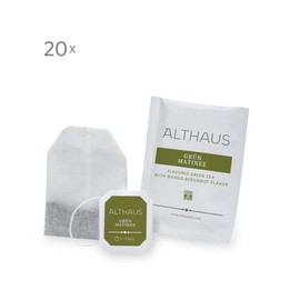 Althaus Deli Pack Green Matinee 20 x 1.75g ⋅ Green Tea in Classic Tea Infusion Bag, Green