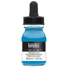 Liquitex Professional Acrylic Ink, 1-oz (30ml) Jar, Cerulean Blue Hue