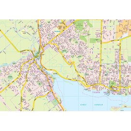 Nanaimo / Parksville / Comox / Courtenay / Campbell River, British Columbia Street Map