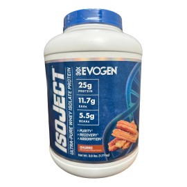 Proteina Aislada Evogen Isoject Ultra Pure Whey 4 Libras Sabor Churro