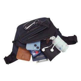 YSHHao Fanny Pack for Women Men Crossbody Bag with Large Capacity Waterproof Bum Bag with Key Holder Belt Bag with Adjustable Strap Waist Pack for Running Travel Hiking Cycling (Blue)