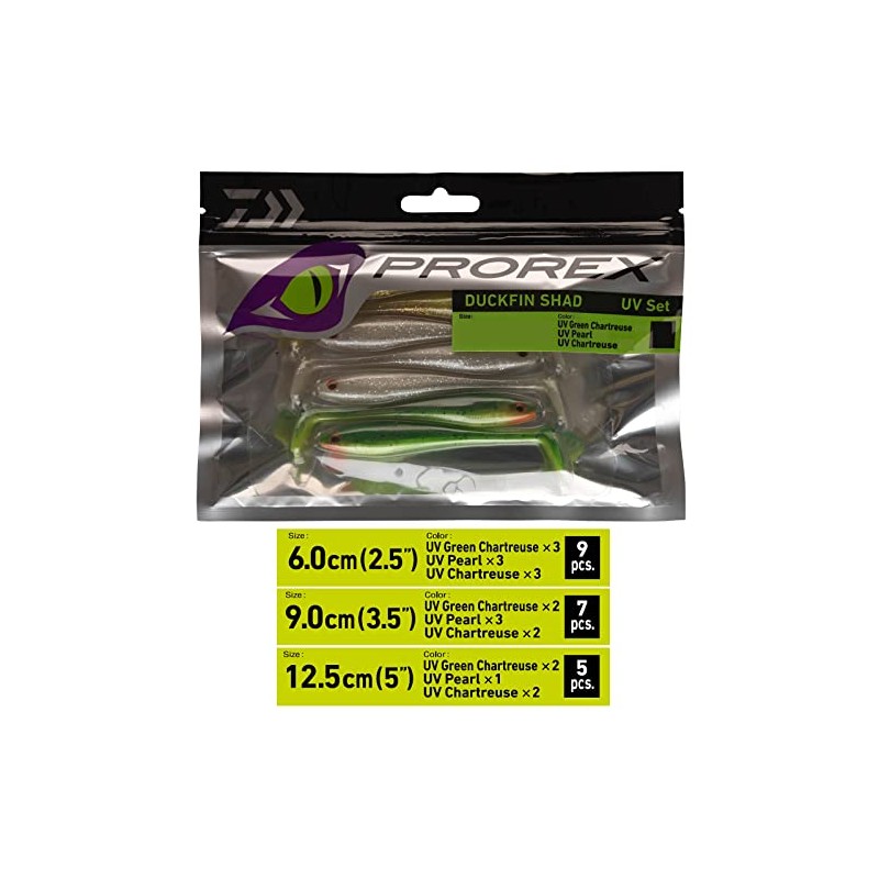 Daiwa Prorex Duckfin UV Set 6.0 cm SHAD Set -