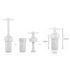 Tredoni 3x6cm Knoblauchpressen-Schraubenstampfer - Plastik Knoblauchzerkleinerer Squeezer Fleischwolf