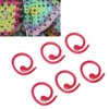 50PCS Metal Stitch Markers Spiral Markers Multifunctional Crochet Locking Hooks