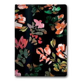 Lady Jayne Hazy Florals Black Passport Cover (80884)