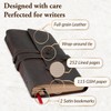 ThoughtSpace Journals Prayer Journal for Men - Leather Journal Notebook