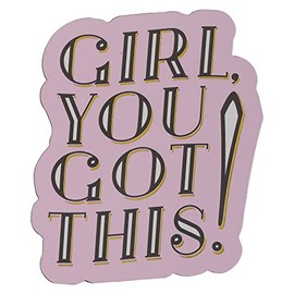 Bless Your Soul Funny Magnets for Magnetic Dry Erase Board, Mini Fridge, Home Office Decor Dorm Refrigerator Locker Accessories and Decorations, Girl, You Got This! Pink
