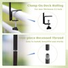Deck Bird Feeder with Multi-Hooks and Adjustable Branches for Porch