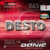DONIC Belag Desto F3 Farbe 1,8 mm, schwarz, Größe 1,8
