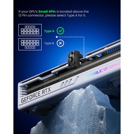 Fasgear 12VHPWR Adapter 90 Degree 1 Pack Right Angle PCI-e 5.0 16pin Power Adapter 600W 12+4pin GPU Male to Female Connector Compatible for GeForce RTX 3090Ti 4070Ti 4080 4090 Graphic Card (Type A)