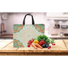 AdrEta Reusable Shopping Bags 4 Packs Foldable Grocery Bags Waterproof Grocery Tote Bags