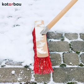 KOTARBAU® Street broom, 300 mm, industrial broom, garden broom, indoor broom, large broom for sweeping roads, footpaths, without handle
