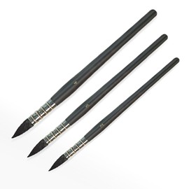 Professional Watercolor Brushes Set, Mop Round Fine Tip Detail Paintbrush Set kit for Artists, Adults, and Hobbists, Pointed Round Mop Brush for Watercolor, Gouache