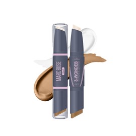 aopoka 2 in 1 Nose Shadow Highlight Pen, Contoured Multi-Stick Multifunction, Long Lasting Waterproof, Sweatproof Cream Bronzer, Natural 3D Feeling, No Crumbling, Luminizer Shading Highlight, Nose