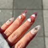 Real gangster Sunset Moonstella handmade nail tips - Almond /