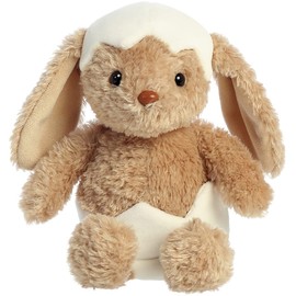 Aurora World Hatchlings 2 Piece Spring Time 8 Inch Plush Bundle, Brown Bunny and Yellow Chick