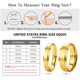 JEROOT 8mm Black Titanium Magnetic Ring for Men, 5mm Silver Pure Titanium Magnetic Ring for Women, Healing Ring with 3500 Gauss Magnets for Jewelry Gifts