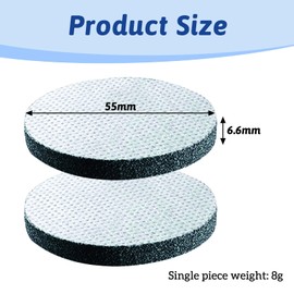 EUYKQNOI Pack of 2 Brit TTA Filter Water Filter for Brita Fill & Go Water Filter Bottles Carafes Water Filter Discs Reduces Chlorine, Microparticles, Other Taste-Disturbing Substances in Tr