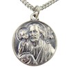 CB Silver Toned Base Patron Saint Joseph The Worker Father