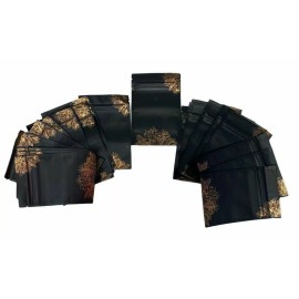 SNIFFY 50 Pack Smell Proof Mylar Bags Foil Pouch Resealable Zip Lock 3.5 x 5 Inches