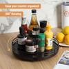 BAMBOO LAND- Lazy Susan Turntable Organizer, 9", Walnut Lazy Susan