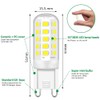 Tailcas 5W G9 Led Bulbs, Cool White Led G9 Bulb, Equivalent to 40W-50W G9 Halogen Bulb, 5W 500lm 6000 Kelvin 220-240V No Flicker Non-Dimmable Energy Saving G9 Bulb, for Chandeliers Home Lighting Decor 6-Pack