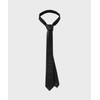 Nonblank Non-Blank FAUX Leather Slim Tie_BLACK